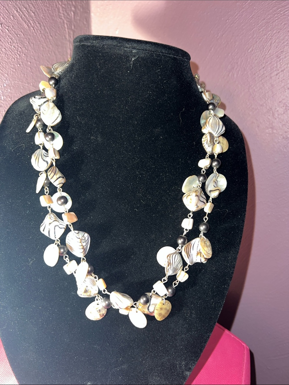 Handcrafted Shell Necklace in Natural Tones